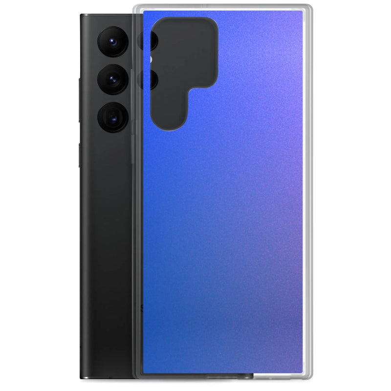 Load image into Gallery viewer, Colorful Intense Blue Violet Gradient Flexible Clear Samsung Case Bump Resistant Corners CREATIVETECH