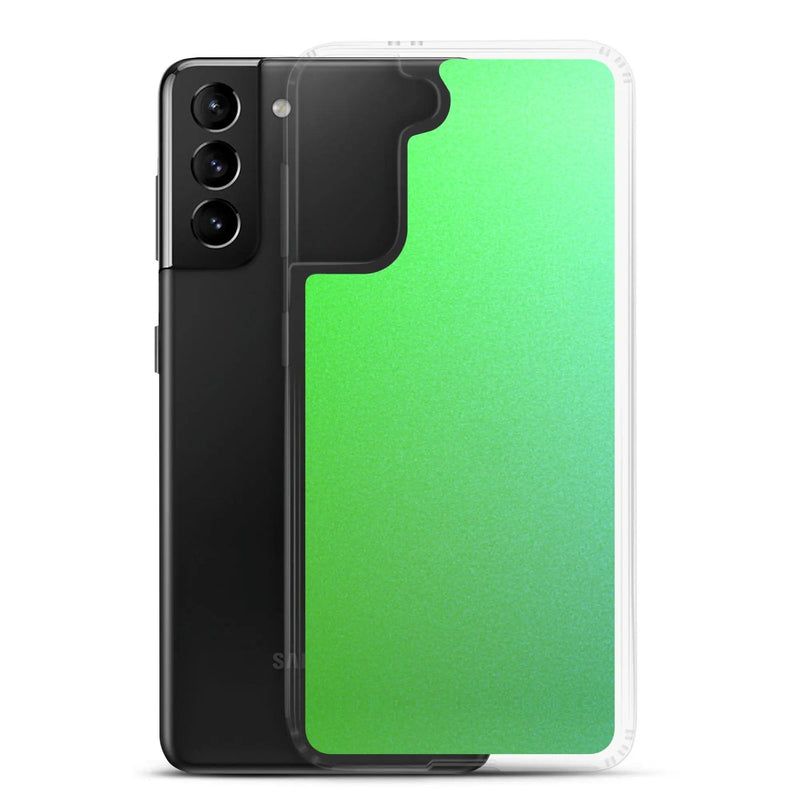 Load image into Gallery viewer, Colorful Intense Green Gradient Flexible Clear Samsung Case Bump Resistant Corners CREATIVETECH