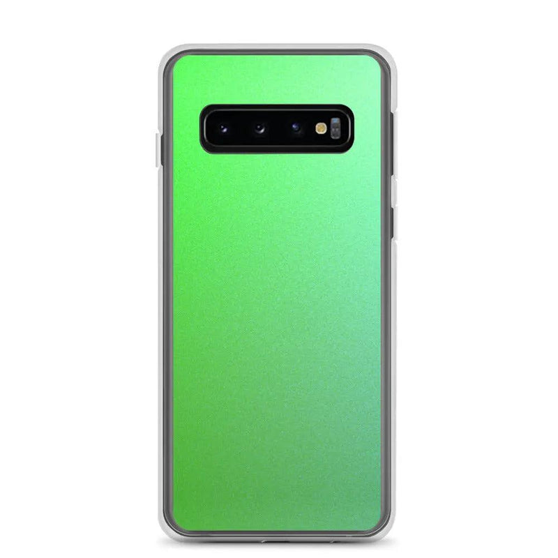 Load image into Gallery viewer, Colorful Intense Green Gradient Flexible Clear Samsung Case Bump Resistant Corners CREATIVETECH