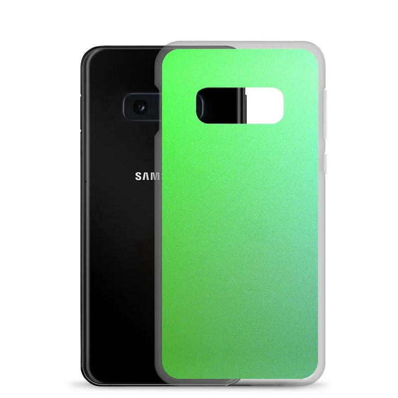Load image into Gallery viewer, Colorful Intense Green Gradient Flexible Clear Samsung Case Bump Resistant Corners CREATIVETECH