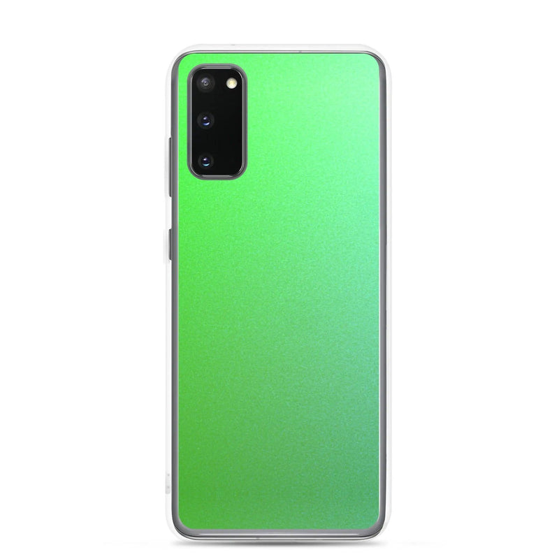 Load image into Gallery viewer, Colorful Intense Green Gradient Flexible Clear Samsung Case Bump Resistant Corners CREATIVETECH