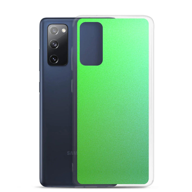 Load image into Gallery viewer, Colorful Intense Green Gradient Flexible Clear Samsung Case Bump Resistant Corners CREATIVETECH
