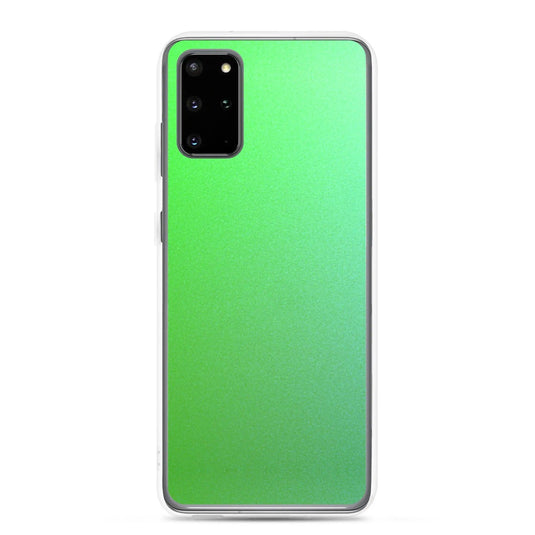 Colorful Intense Green Gradient Flexible Clear Samsung Case Bump Resistant Corners CREATIVETECH