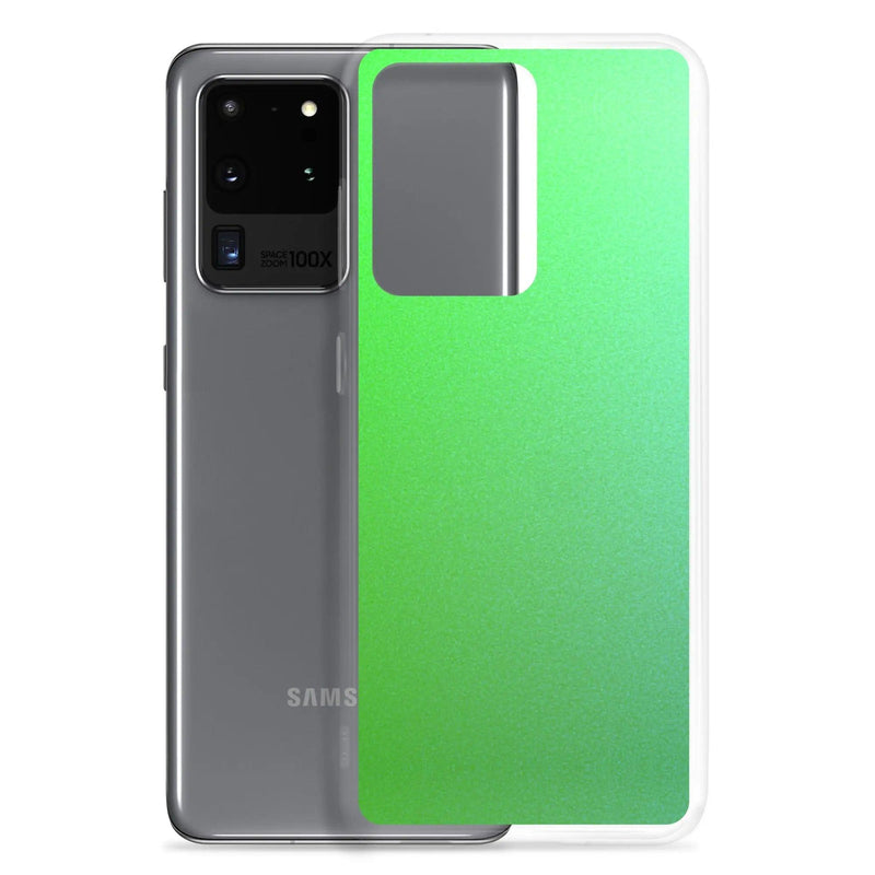 Load image into Gallery viewer, Colorful Intense Green Gradient Flexible Clear Samsung Case Bump Resistant Corners CREATIVETECH