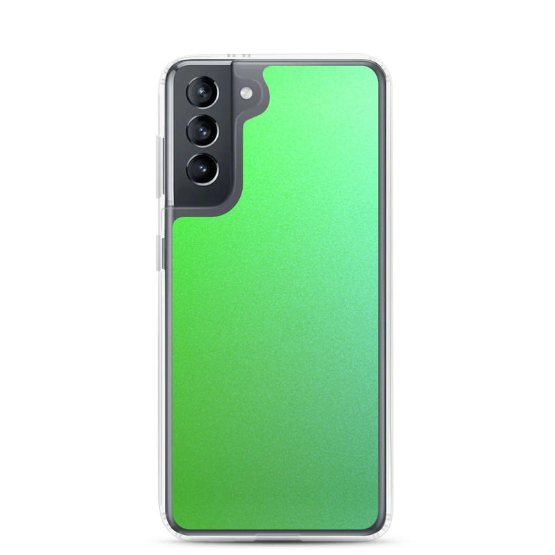 Load image into Gallery viewer, Colorful Intense Green Gradient Flexible Clear Samsung Case Bump Resistant Corners CREATIVETECH