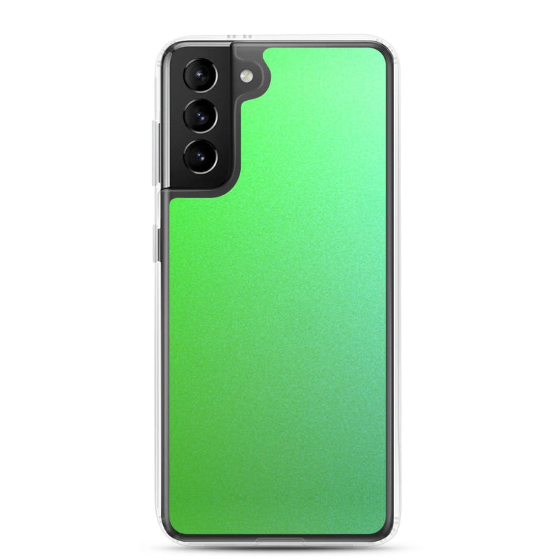 Load image into Gallery viewer, Colorful Intense Green Gradient Flexible Clear Samsung Case Bump Resistant Corners CREATIVETECH