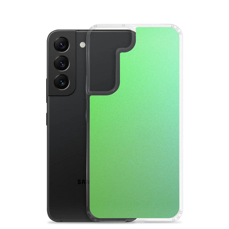 Load image into Gallery viewer, Colorful Intense Green Gradient Flexible Clear Samsung Case Bump Resistant Corners CREATIVETECH