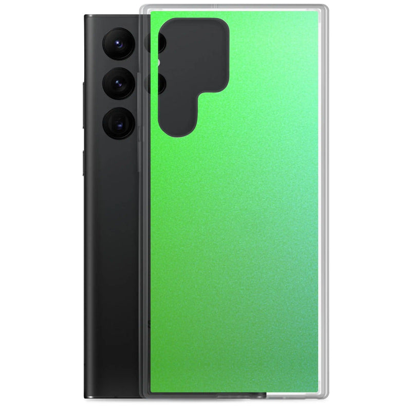 Load image into Gallery viewer, Colorful Intense Green Gradient Flexible Clear Samsung Case Bump Resistant Corners CREATIVETECH