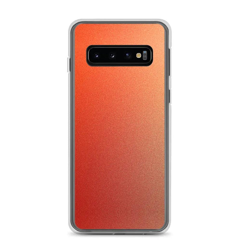 Load image into Gallery viewer, Colorful Intense Red Orange Gradient Flexible Clear Samsung Case Bump Resistant Corners CREATIVETECH