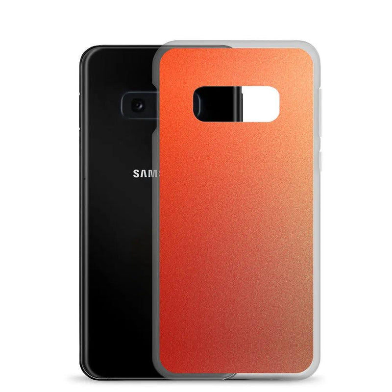 Load image into Gallery viewer, Colorful Intense Red Orange Gradient Flexible Clear Samsung Case Bump Resistant Corners CREATIVETECH