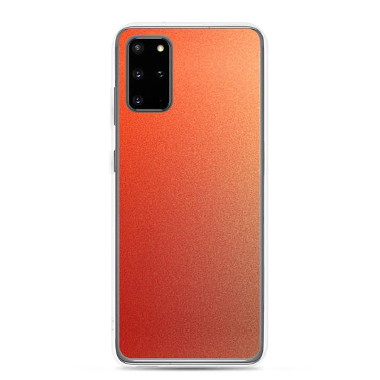 Colorful Intense Red Orange Gradient Flexible Clear Samsung Case Bump Resistant Corners CREATIVETECH