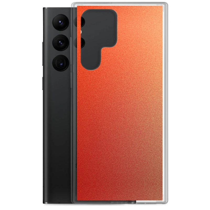 Load image into Gallery viewer, Colorful Intense Red Orange Gradient Flexible Clear Samsung Case Bump Resistant Corners CREATIVETECH