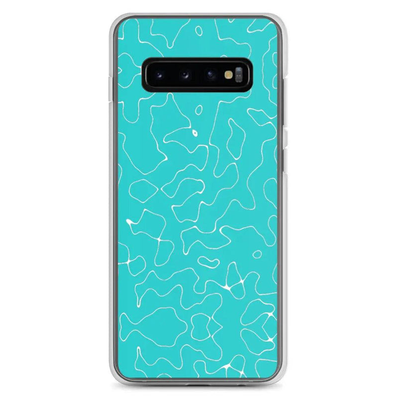 Load image into Gallery viewer, Colorful Marine Blue Green Organic Pattern Flexible Clear Samsung Case Bump Resistant Corners CREATIVETECH