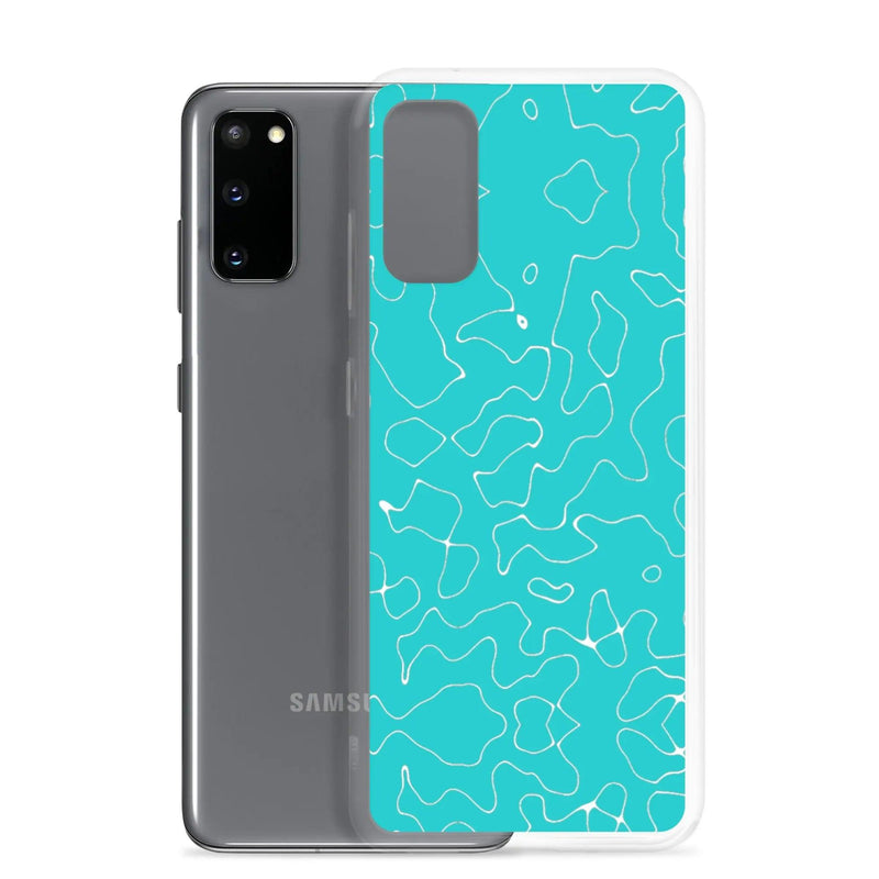Load image into Gallery viewer, Colorful Marine Blue Green Organic Pattern Flexible Clear Samsung Case Bump Resistant Corners CREATIVETECH