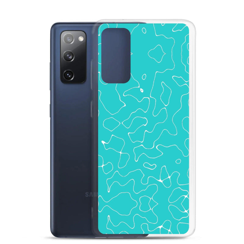 Load image into Gallery viewer, Colorful Marine Blue Green Organic Pattern Flexible Clear Samsung Case Bump Resistant Corners CREATIVETECH