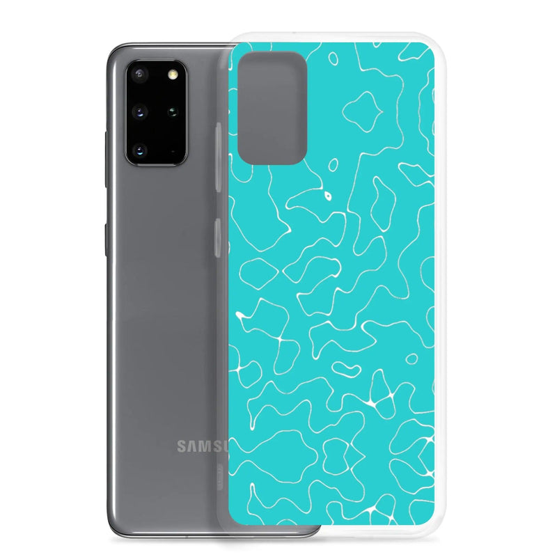 Load image into Gallery viewer, Colorful Marine Blue Green Organic Pattern Flexible Clear Samsung Case Bump Resistant Corners CREATIVETECH
