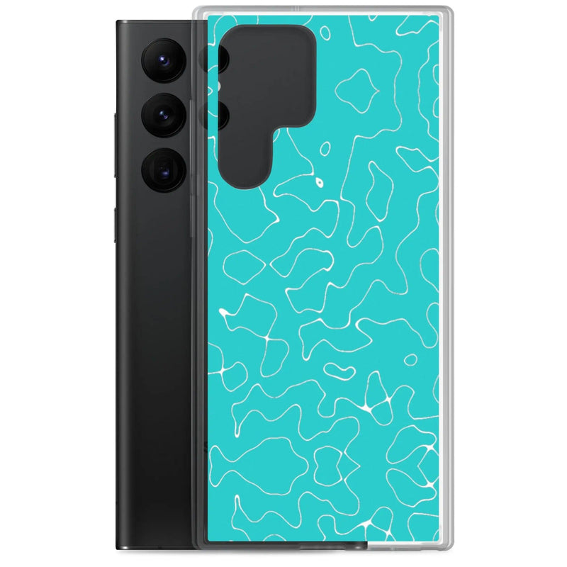 Load image into Gallery viewer, Colorful Marine Blue Green Organic Pattern Flexible Clear Samsung Case Bump Resistant Corners CREATIVETECH