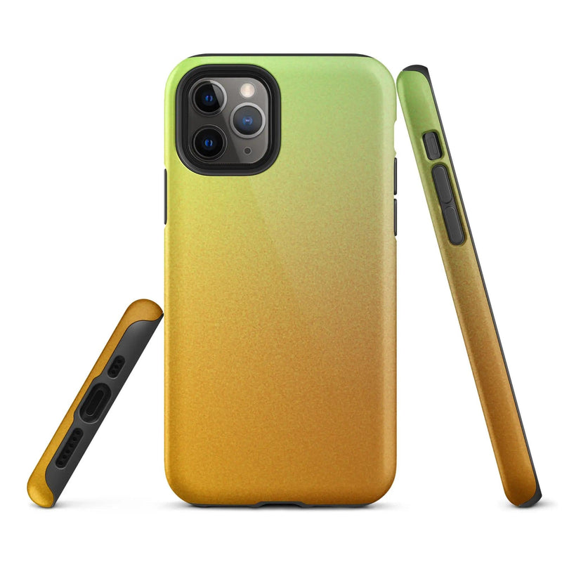 Load image into Gallery viewer, Colorful Orange Green Double Layered Impact Resistant Tough iPhone Case 3D Wrap Matte or Glossy Finish CREATIVETECH