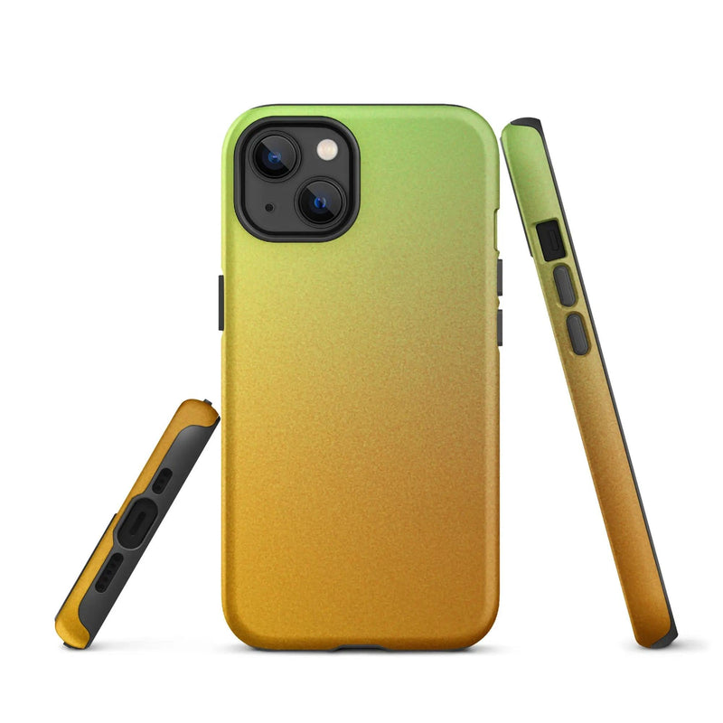 Load image into Gallery viewer, Colorful Orange Green Double Layered Impact Resistant Tough iPhone Case 3D Wrap Matte or Glossy Finish CREATIVETECH