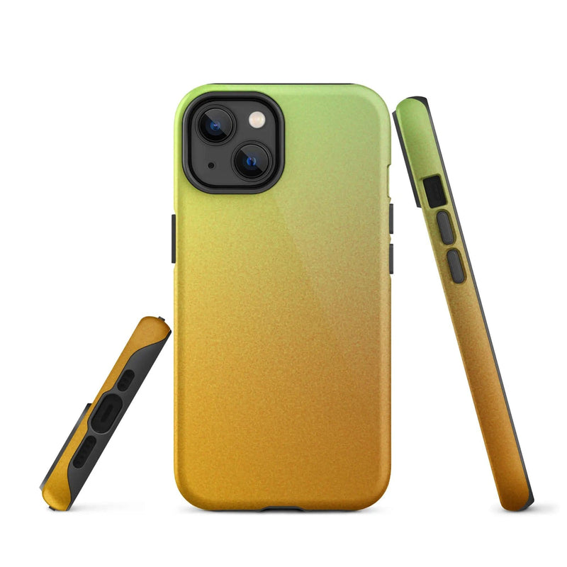 Load image into Gallery viewer, Colorful Orange Green Double Layered Impact Resistant Tough iPhone Case 3D Wrap Matte or Glossy Finish CREATIVETECH