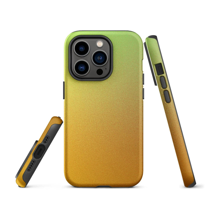 Load image into Gallery viewer, Colorful Orange Green Double Layered Impact Resistant Tough iPhone Case 3D Wrap Matte or Glossy Finish CREATIVETECH