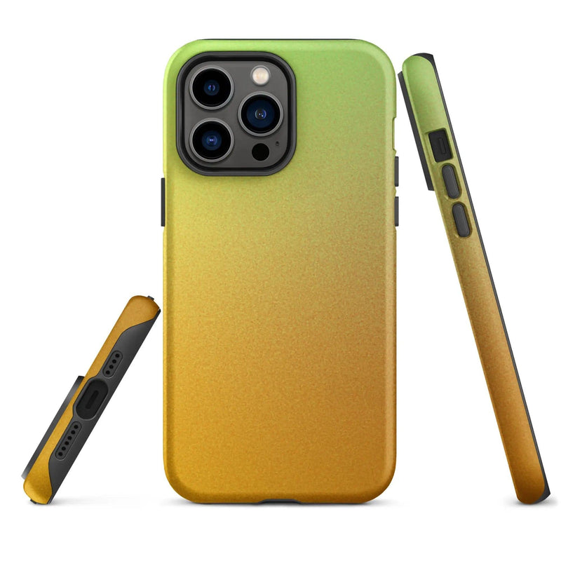 Load image into Gallery viewer, Colorful Orange Green Double Layered Impact Resistant Tough iPhone Case 3D Wrap Matte or Glossy Finish CREATIVETECH