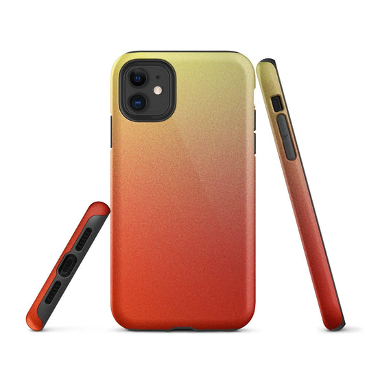 Colorful Red Double Layered Impact Resistant Tough iPhone Case 3D Wrap Matte or Glossy Finish CREATIVETECH
