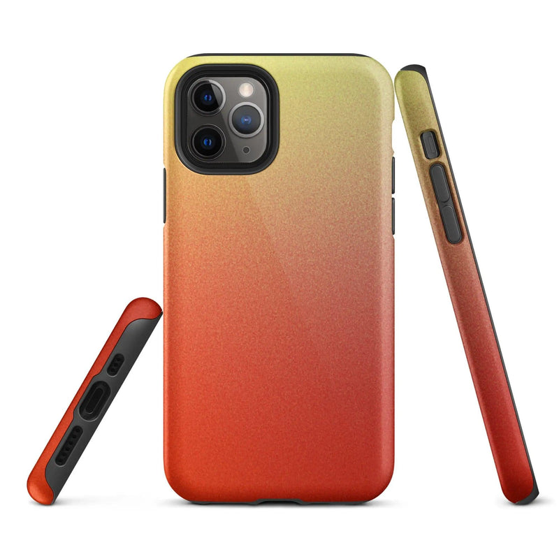 Load image into Gallery viewer, Colorful Red Double Layered Impact Resistant Tough iPhone Case 3D Wrap Matte or Glossy Finish CREATIVETECH