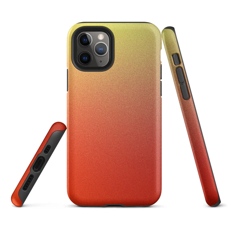 Load image into Gallery viewer, Colorful Red Double Layered Impact Resistant Tough iPhone Case 3D Wrap Matte or Glossy Finish CREATIVETECH
