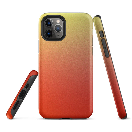 Colorful Red Double Layered Impact Resistant Tough iPhone Case 3D Wrap Matte or Glossy Finish CREATIVETECH