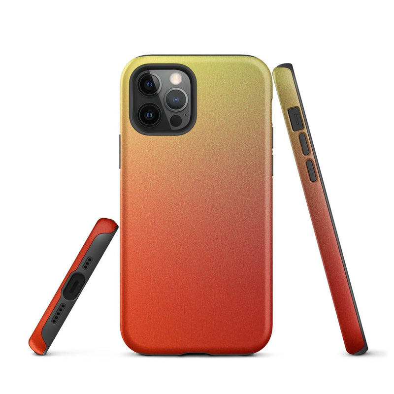 Load image into Gallery viewer, Colorful Red Double Layered Impact Resistant Tough iPhone Case 3D Wrap Matte or Glossy Finish CREATIVETECH