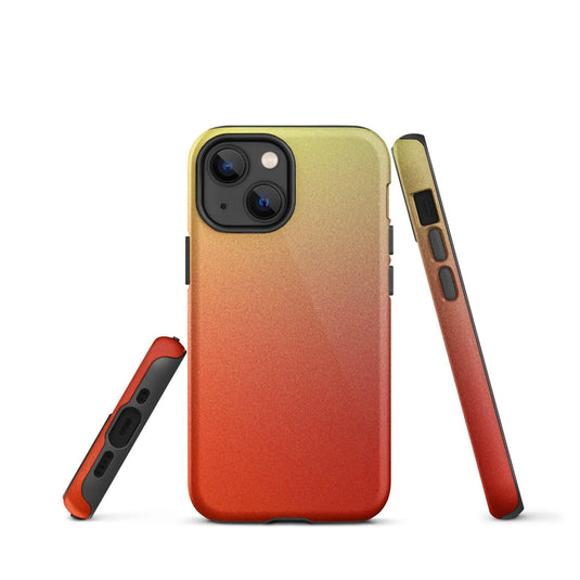 Colorful Red Double Layered Impact Resistant Tough iPhone Case 3D Wrap Matte or Glossy Finish CREATIVETECH