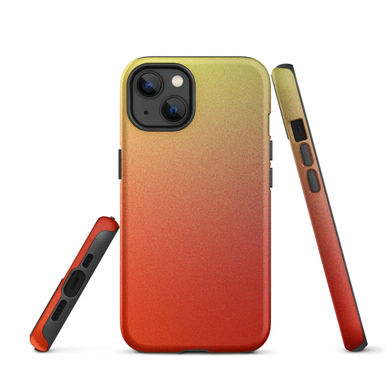 Load image into Gallery viewer, Colorful Red Double Layered Impact Resistant Tough iPhone Case 3D Wrap Matte or Glossy Finish CREATIVETECH