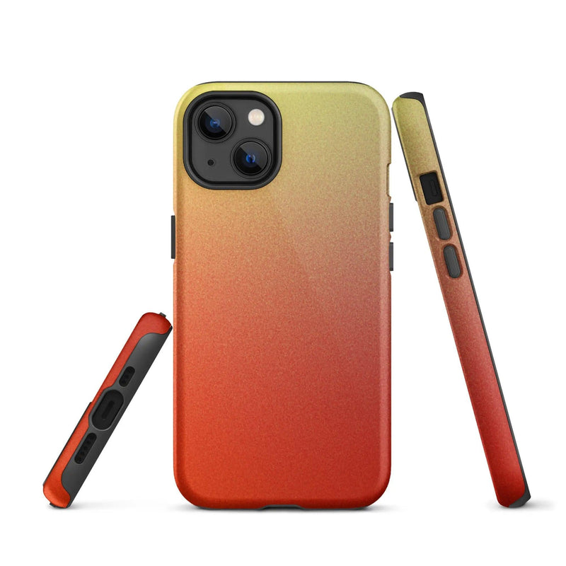 Load image into Gallery viewer, Colorful Red Double Layered Impact Resistant Tough iPhone Case 3D Wrap Matte or Glossy Finish CREATIVETECH