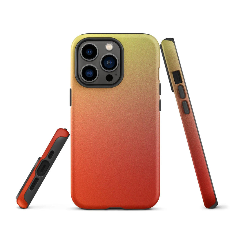 Load image into Gallery viewer, Colorful Red Double Layered Impact Resistant Tough iPhone Case 3D Wrap Matte or Glossy Finish CREATIVETECH