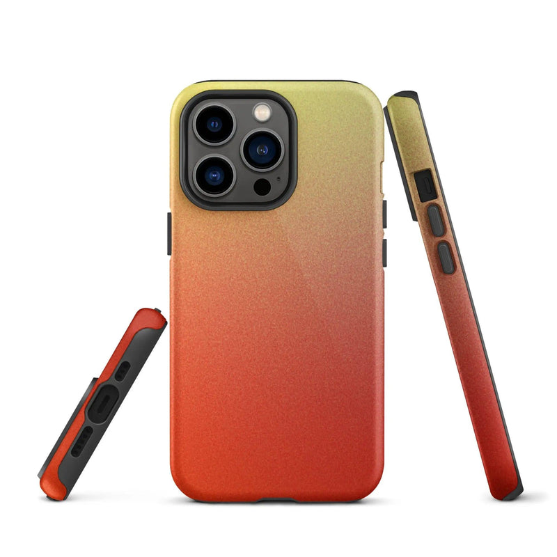Load image into Gallery viewer, Colorful Red Double Layered Impact Resistant Tough iPhone Case 3D Wrap Matte or Glossy Finish CREATIVETECH