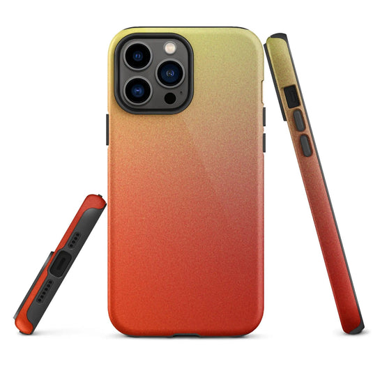 Colorful Red Double Layered Impact Resistant Tough iPhone Case 3D Wrap Matte or Glossy Finish CREATIVETECH