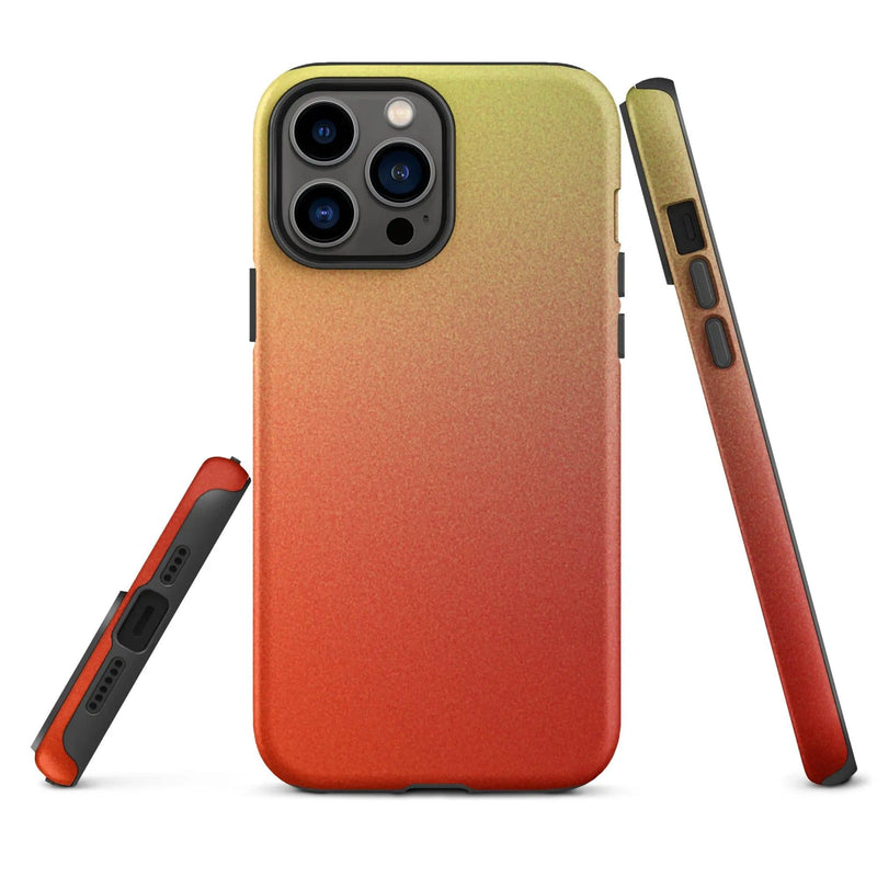 Load image into Gallery viewer, Colorful Red Double Layered Impact Resistant Tough iPhone Case 3D Wrap Matte or Glossy Finish CREATIVETECH