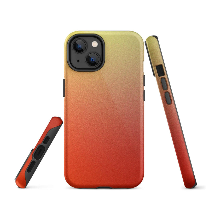 Load image into Gallery viewer, Colorful Red Double Layered Impact Resistant Tough iPhone Case 3D Wrap Matte or Glossy Finish CREATIVETECH