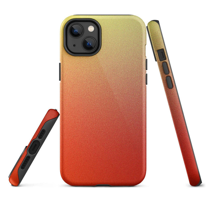 Load image into Gallery viewer, Colorful Red Double Layered Impact Resistant Tough iPhone Case 3D Wrap Matte or Glossy Finish CREATIVETECH