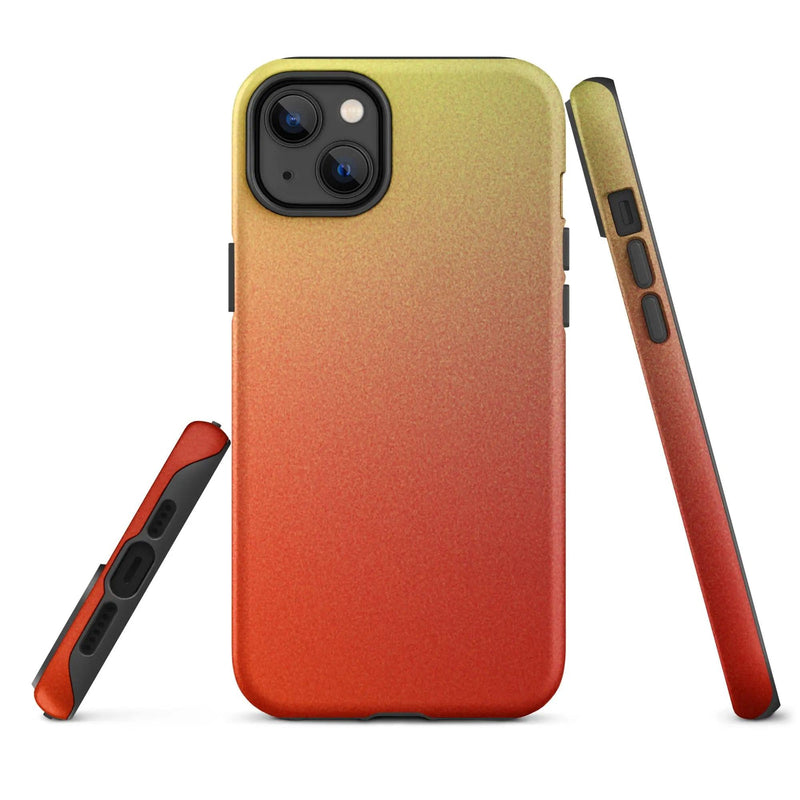 Load image into Gallery viewer, Colorful Red Double Layered Impact Resistant Tough iPhone Case 3D Wrap Matte or Glossy Finish CREATIVETECH