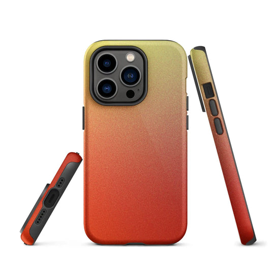 Colorful Red Double Layered Impact Resistant Tough iPhone Case 3D Wrap Matte or Glossy Finish CREATIVETECH