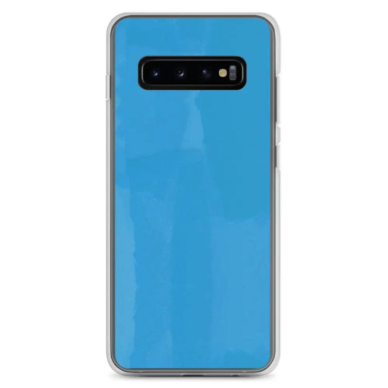 Load image into Gallery viewer, Colorful Vivid Blue Industrial Paint Style Flexible Clear Samsung Case Bump Resistant Corners CREATIVETECH