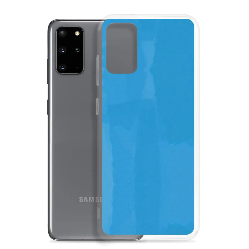 Load image into Gallery viewer, Colorful Vivid Blue Industrial Paint Style Flexible Clear Samsung Case Bump Resistant Corners CREATIVETECH