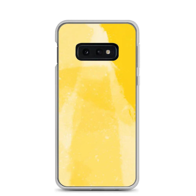 Load image into Gallery viewer, Colorful Vivid Yellow Industrial Watercolor Paint Brush Style Flexible Clear Samsung Case Bump Resistant Corners CREATIVETECH