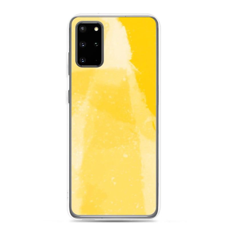 Load image into Gallery viewer, Colorful Vivid Yellow Industrial Watercolor Paint Brush Style Flexible Clear Samsung Case Bump Resistant Corners CREATIVETECH