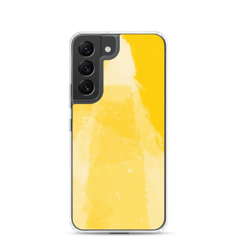Load image into Gallery viewer, Colorful Vivid Yellow Industrial Watercolor Paint Brush Style Flexible Clear Samsung Case Bump Resistant Corners CREATIVETECH