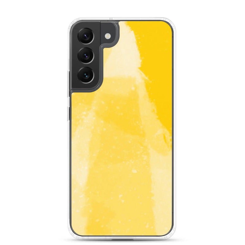 Load image into Gallery viewer, Colorful Vivid Yellow Industrial Watercolor Paint Brush Style Flexible Clear Samsung Case Bump Resistant Corners CREATIVETECH