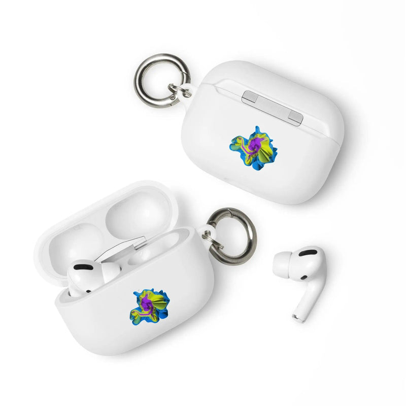 Load image into Gallery viewer, Colorful Waves 2-in-1 Cool Shock Resistant Tough AirPods Case with Metal Carabiner CREATIVETECH