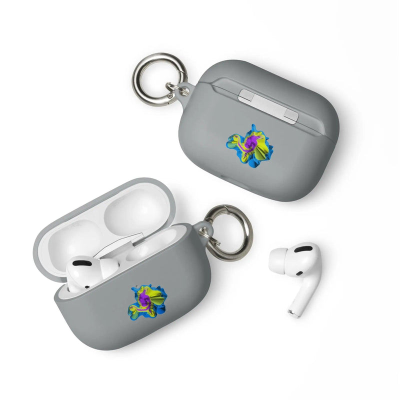 Load image into Gallery viewer, Colorful Waves 2-in-1 Cool Shock Resistant Tough AirPods Case with Metal Carabiner CREATIVETECH